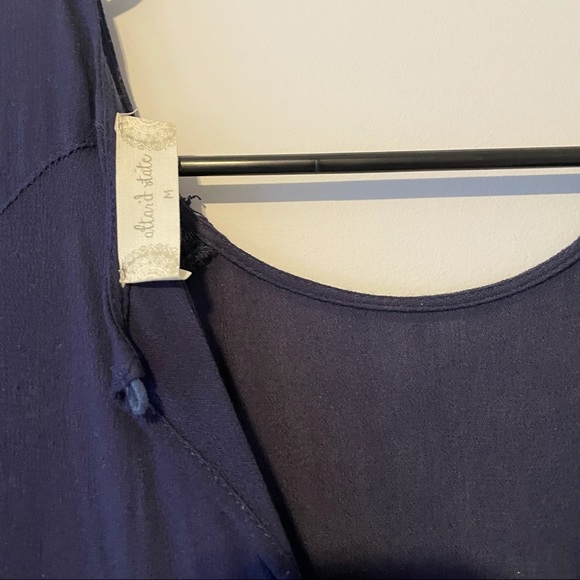 Altar’d state dark blue long sleeve flowy dress - Picture 3 of 3